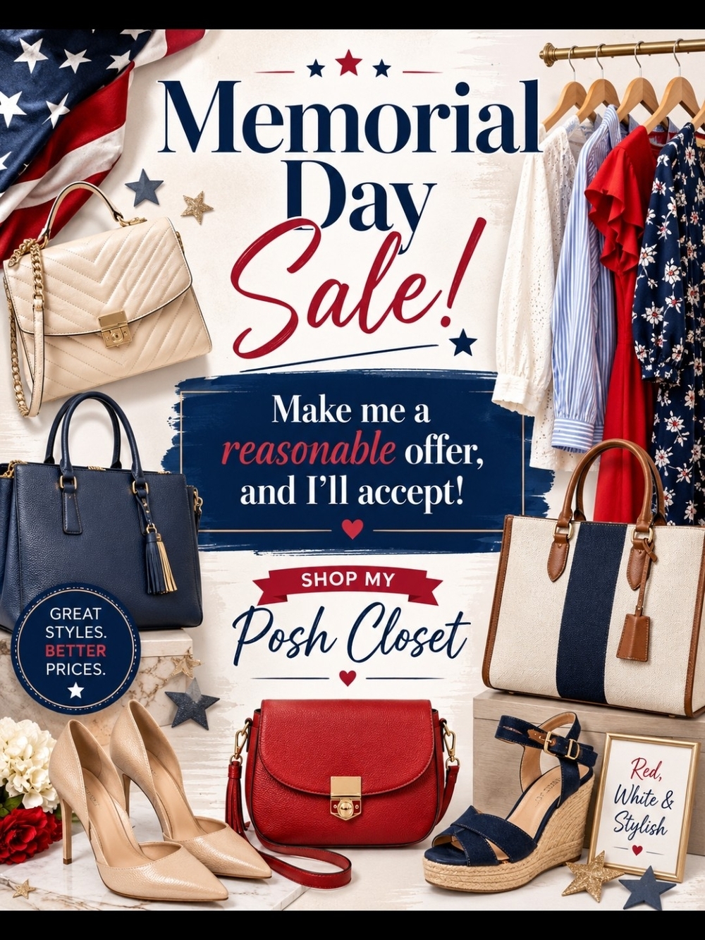 Memorial Day MAKE ME A REASONABLE OFFER